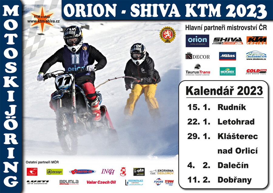 Tisková informace k nadcházejícímu seriálu MČR 2023 v motoskijöringu