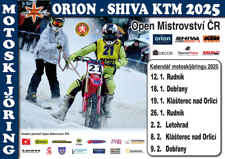 Tisková informace k nadcházejícímu seriálu MČR 2025 v motoskijöringu