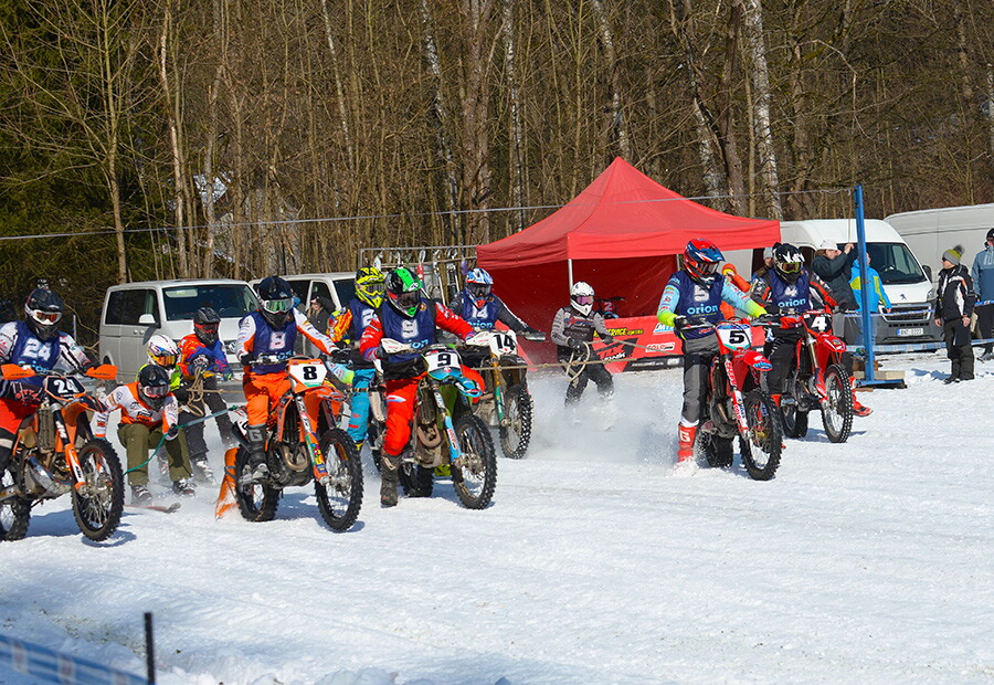 MČR v motoskijöringu – Rudník 22. 2. 2025