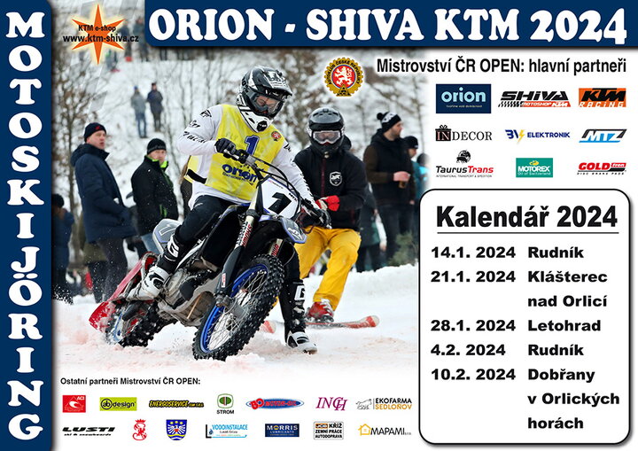 Vyhodnocení motoskijöringu MČR Open ORION-SHIVA KTM 2024